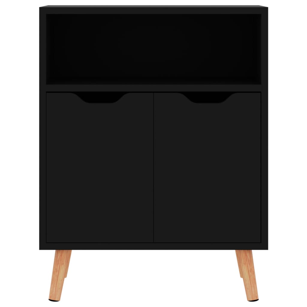 Skjenk høyglans svart 60x30x72 cm sponplate