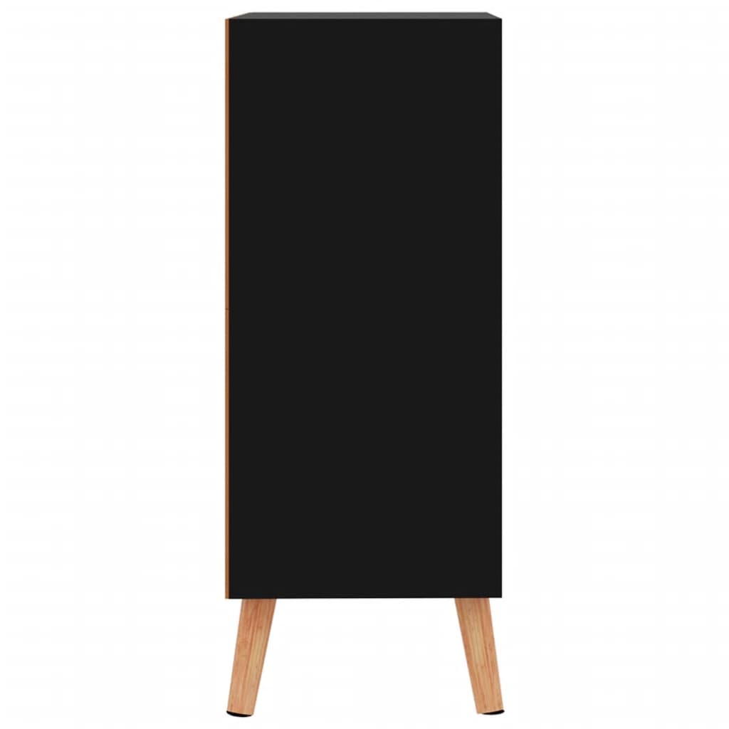 Skjenk høyglans svart 60x30x72 cm sponplate