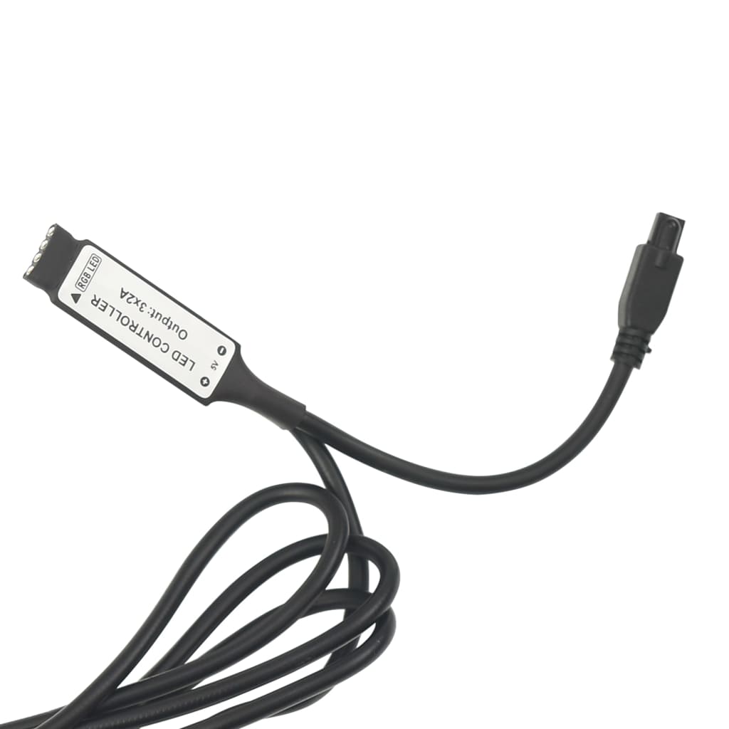 LED-nattbord høyglans svart 45x35x67 cm konstruert tre