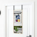 Dørspeil gull 30x80 cm glass og aluminium