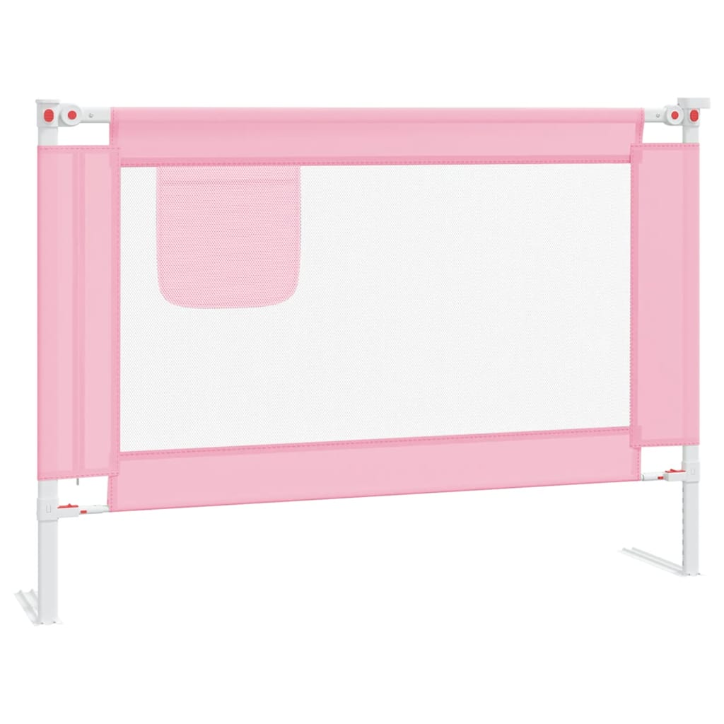 Sengehest småbarn rosa 90x25 cm stoff