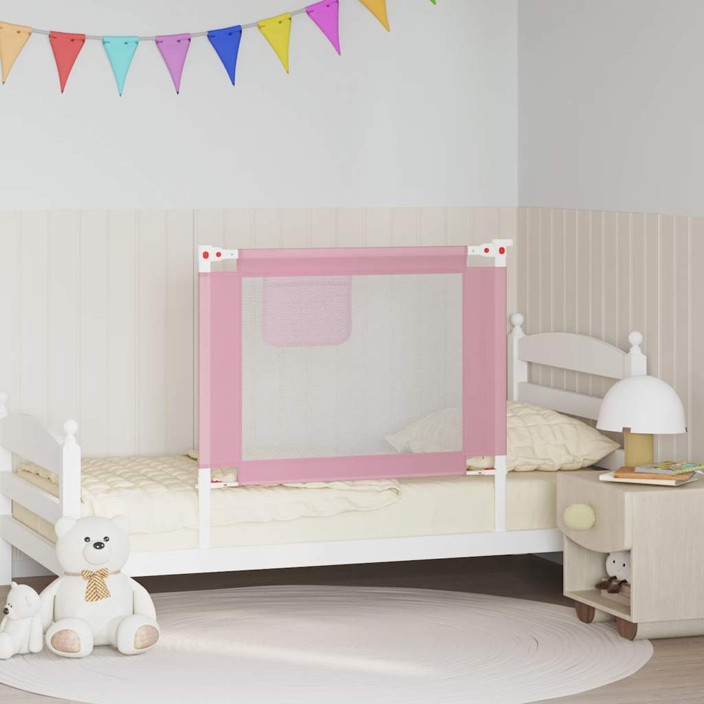Sengehest småbarn rosa 90x25 cm stoff