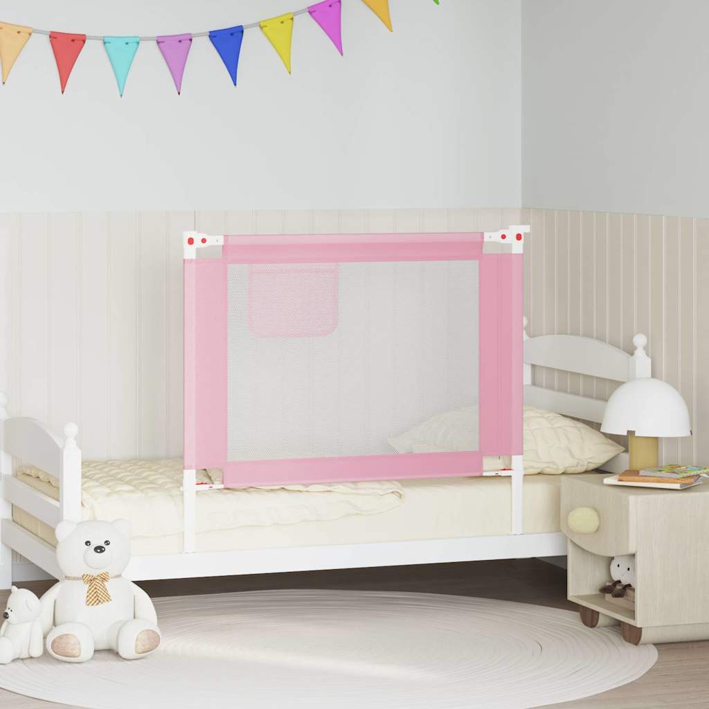 Sengehest småbarn rosa 100x25 cm stoff