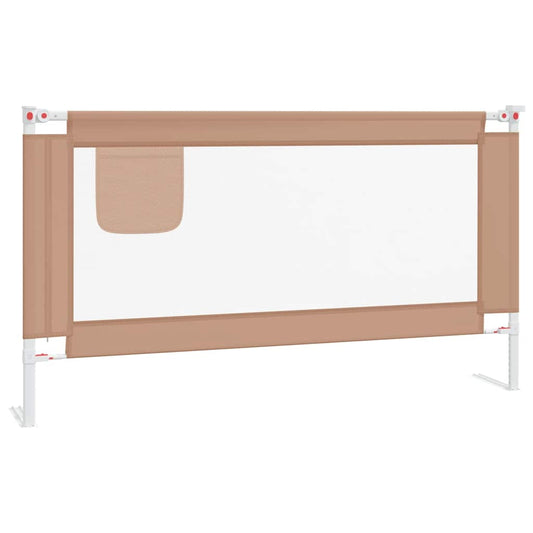 Sengehest småbarn gråbrun 150x25 cm stoff