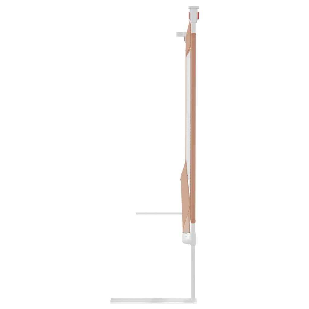 Sengehest småbarn gråbrun 150x25 cm stoff