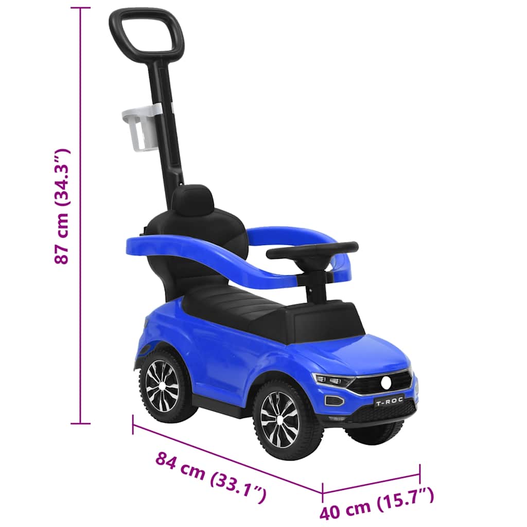 Gåbil Volkswagen T-Roc blå
