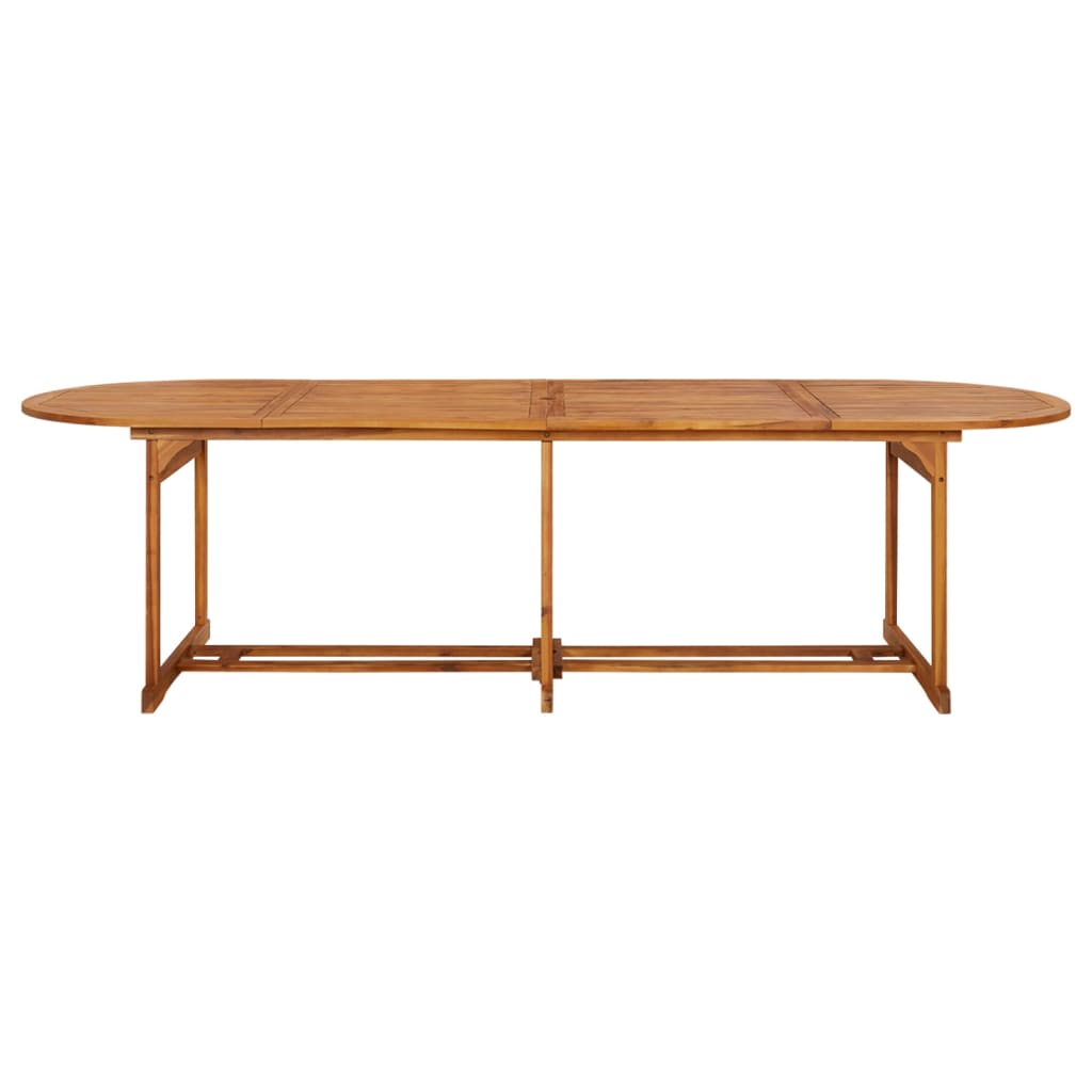 Utendørs spisebord 280x90x75 cm heltre akasie