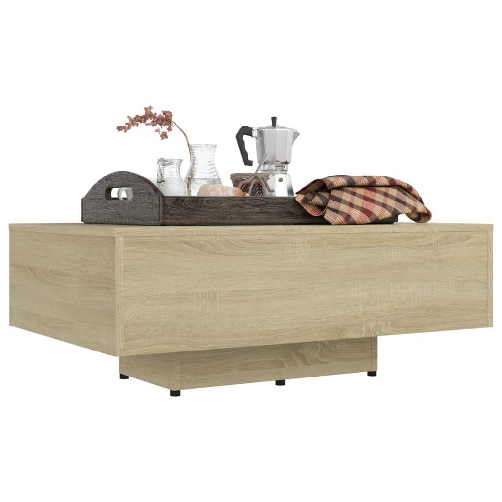 Salongbord sonoma eik 85x55x31 cm konstruert tre