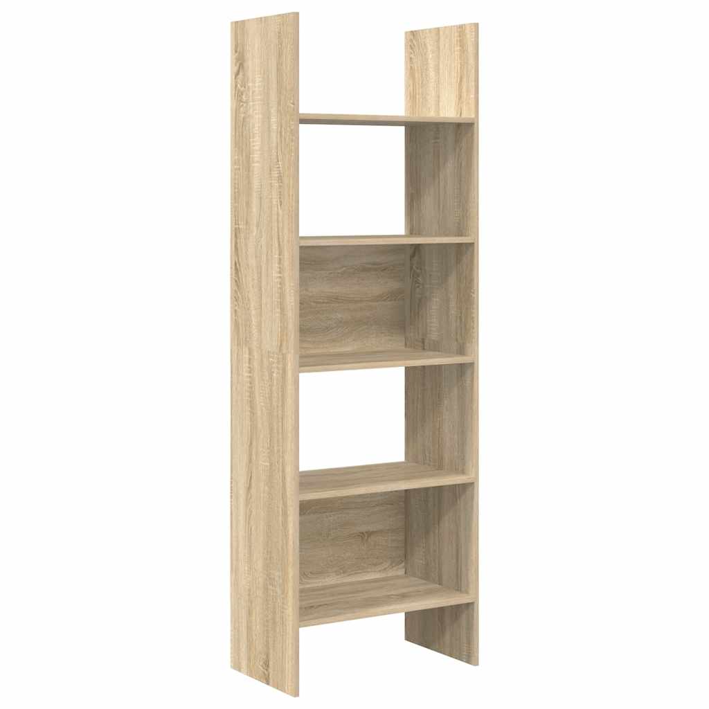 Bokhylle sonoma eik 60x35x180 cm konstruert tre