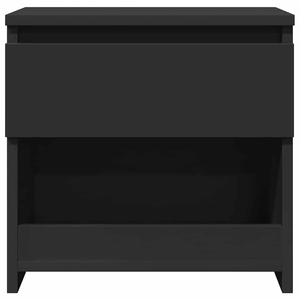Nattbord svart 40x30x39 cm konstruert tre