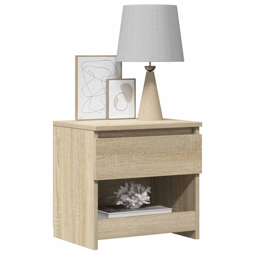 Nattbord sonoma eik 40x30x39 cm konstruert tre