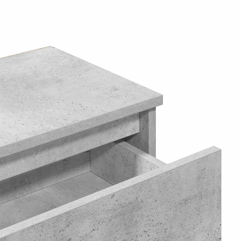 Nattbord 2 stk betonggrå 40x30x39 cm konstruert tre