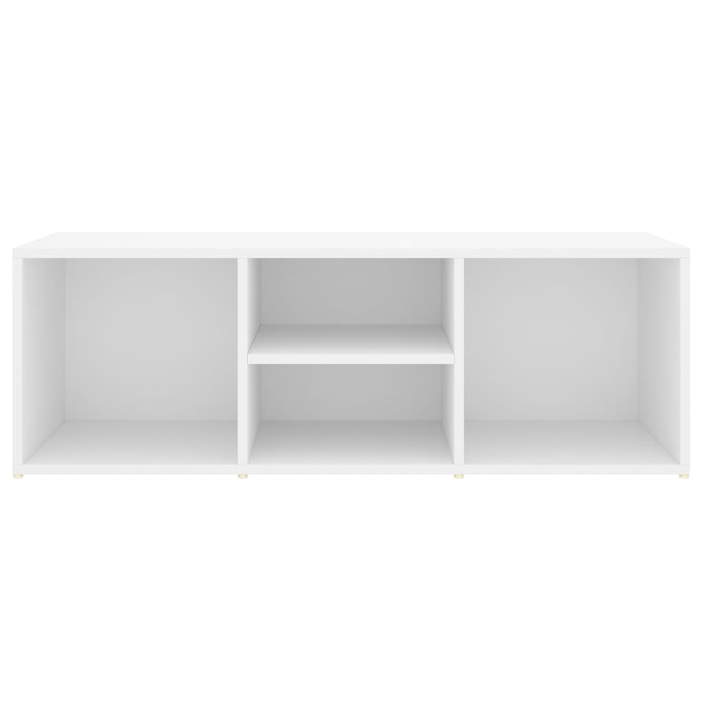 Skobenk hvit 105x35x35 cm konstruert tre