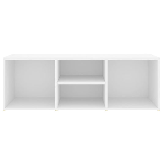 Skobenk hvit 105x35x35 cm konstruert tre
