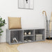 Skobenk betonggrå 105x35x35 cm konstruert tre