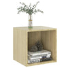 Veggskap sonoma eik 37x37x37 cm sponplate