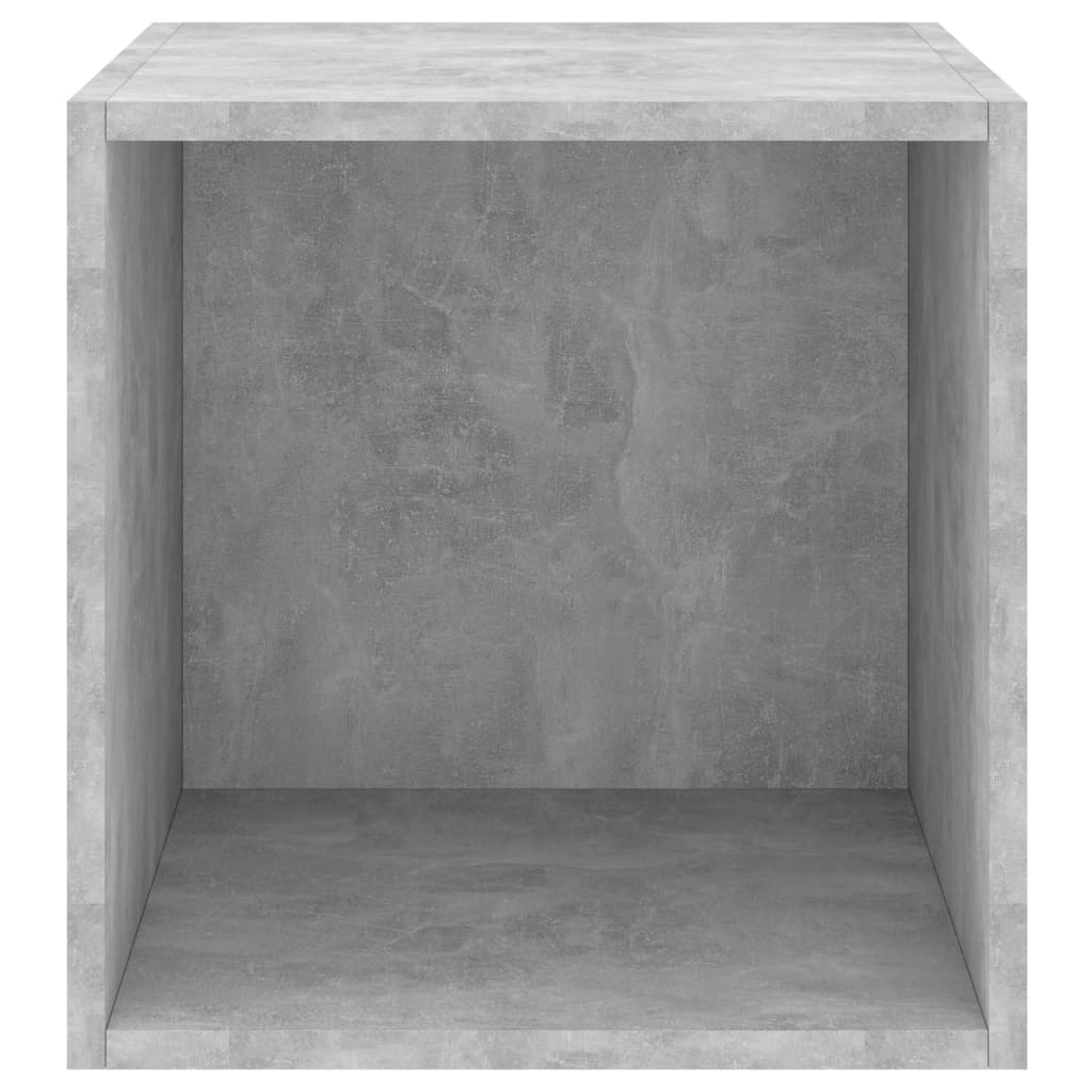 Veggskap i 2 stk 37x37x37 cm konstruert tre betonggrå