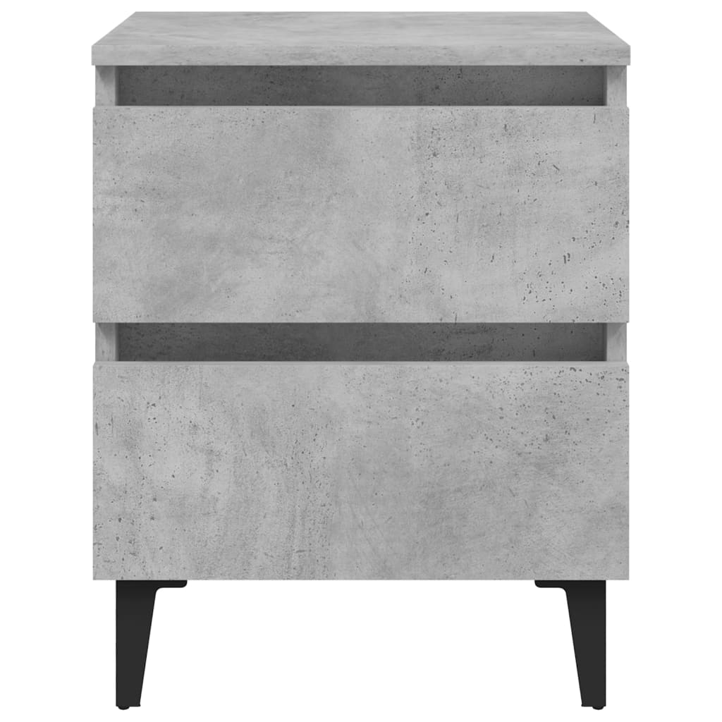 Nattbord betonggrå 40x35x50 cm konstruert tre