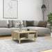 Salongbord sonoma eik 60x60x30 cm konstruert tre