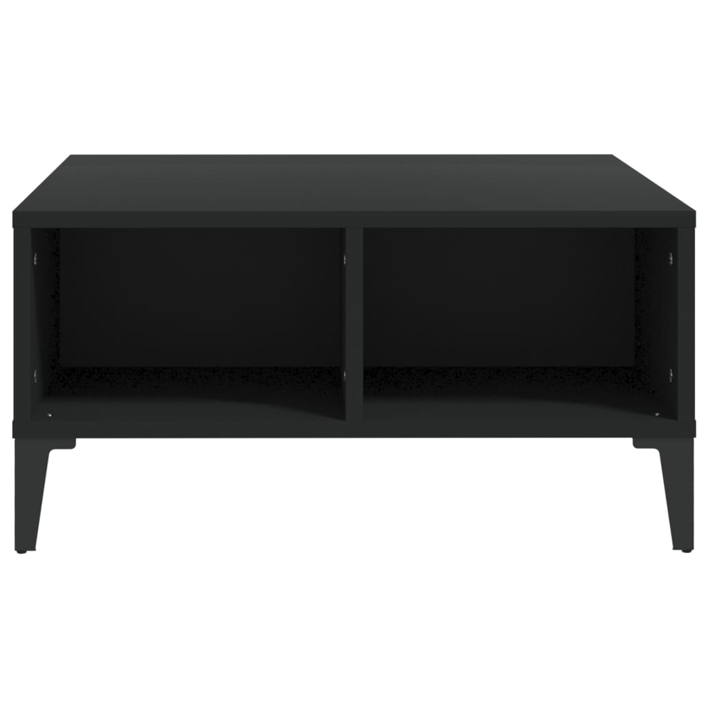 Salongbord svart 60x60x30 cm konstruert tre