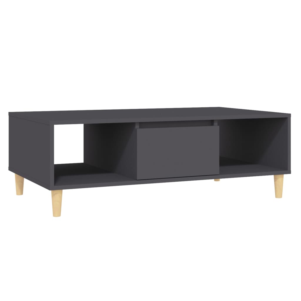 Salongbord grå 103,5x60x35 cm konstruert tre