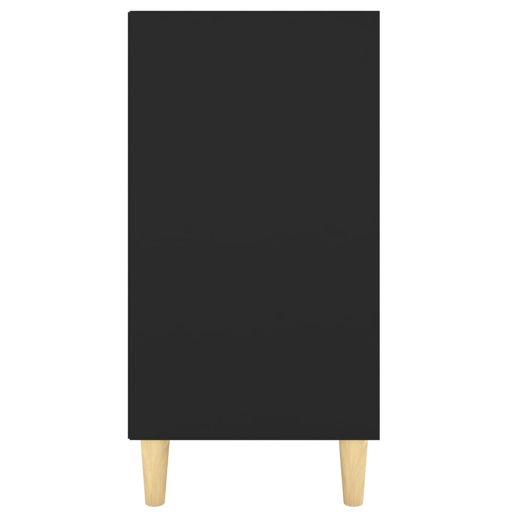 Skjenk svart 103,5x35x70 cm konstruert tre