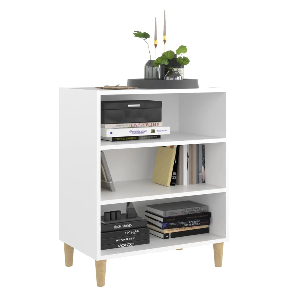 Skjenk hvit 57x35x70 cm konstruert tre