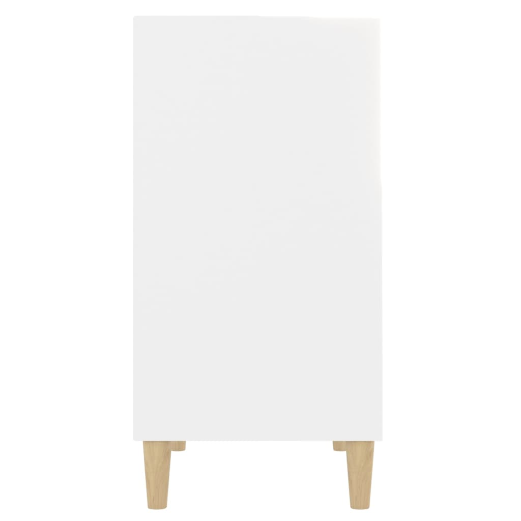 Skjenk hvit 57x35x70 cm konstruert tre