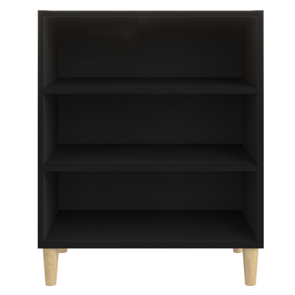 Skjenk svart 57x35x70 cm konstruert tre