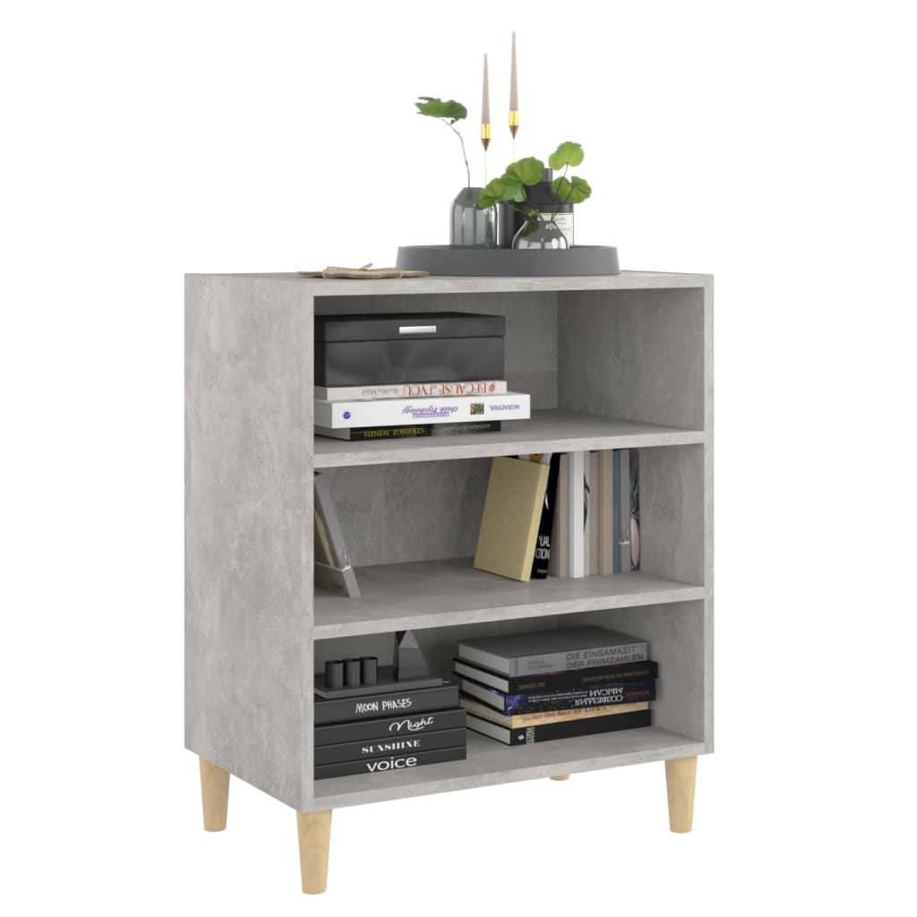 Skjenk betonggrå 57x35x70 cm konstruert tre