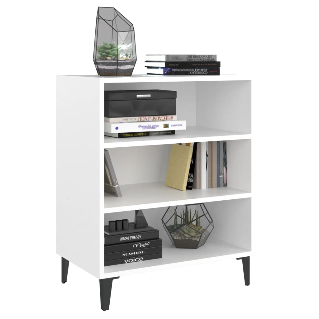 Skjenk hvit 57x35x70 cm konstruert tre