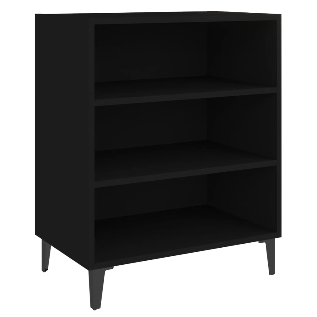 Skjenk svart 57x35x70 cm konstruert tre