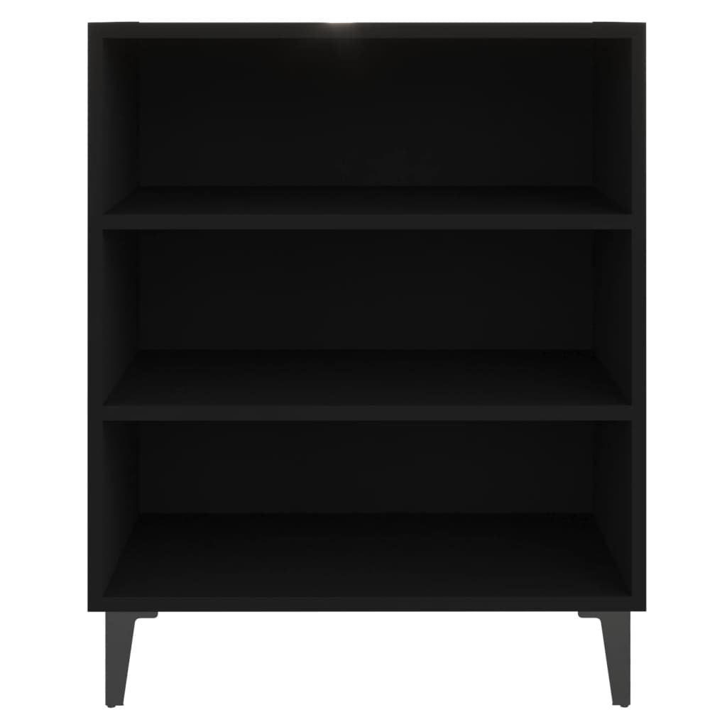 Skjenk svart 57x35x70 cm konstruert tre