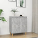 Skjenk med ben i heltre betonggrå 60x35x70 cm konstruert tre