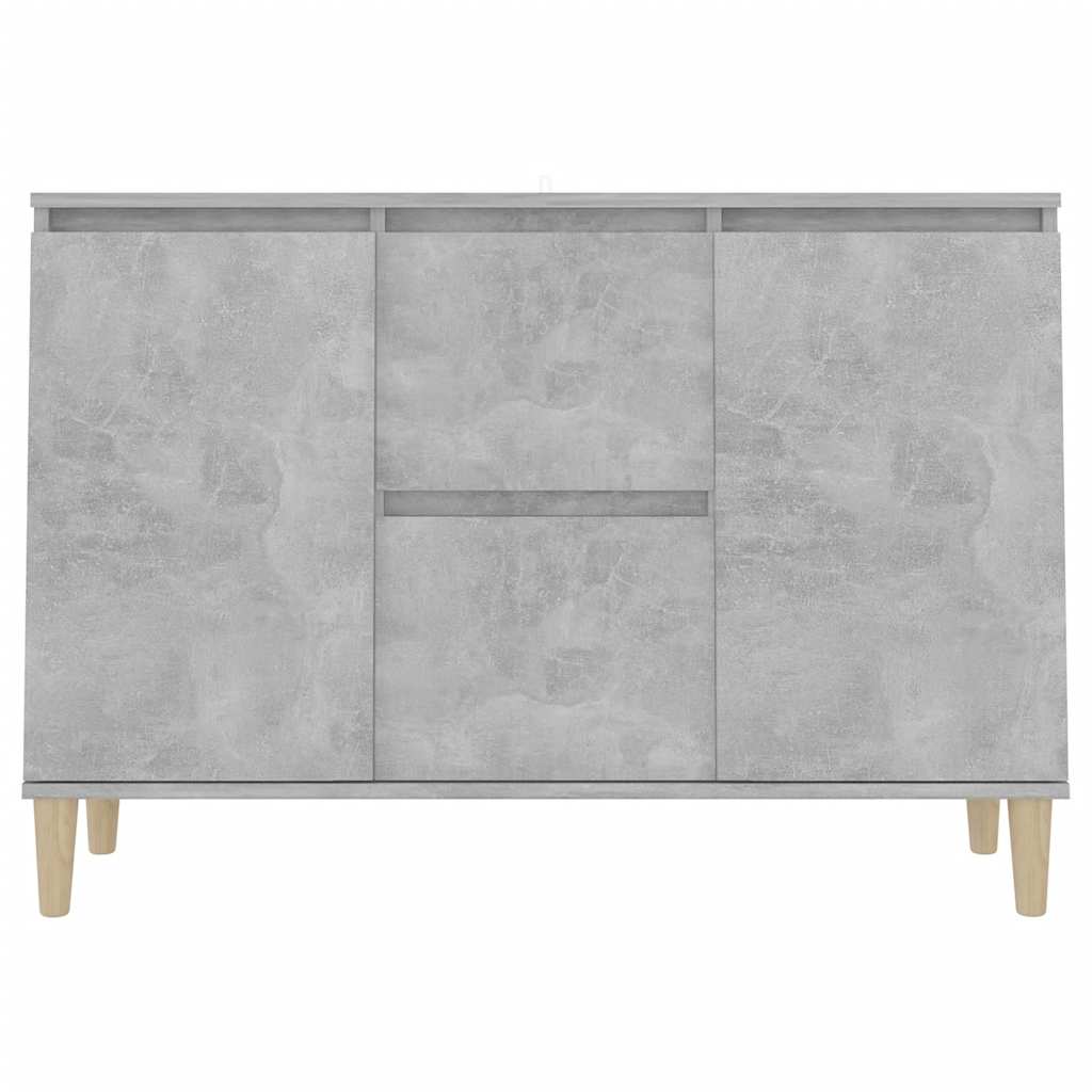 Skjenk betonggrå 101x35x70 cm konstruert tre