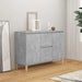 Skjenk betonggrå 101x35x70 cm konstruert tre