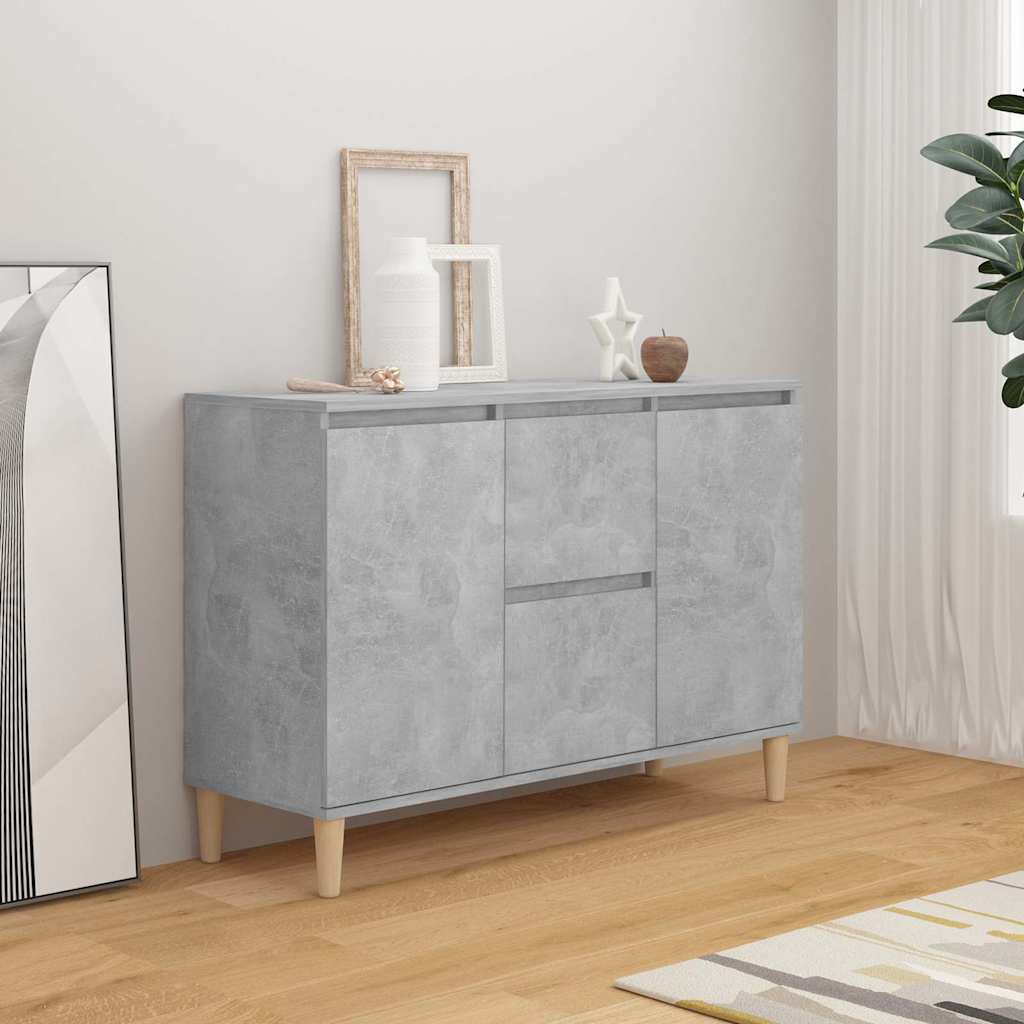 Skjenk betonggrå 101x35x70 cm konstruert tre