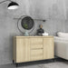 Skjenk sonoma eik 102x35x70 cm konstruert tre