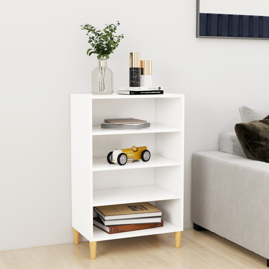 Skjenk hvit 57x35x90 cm konstruert tre