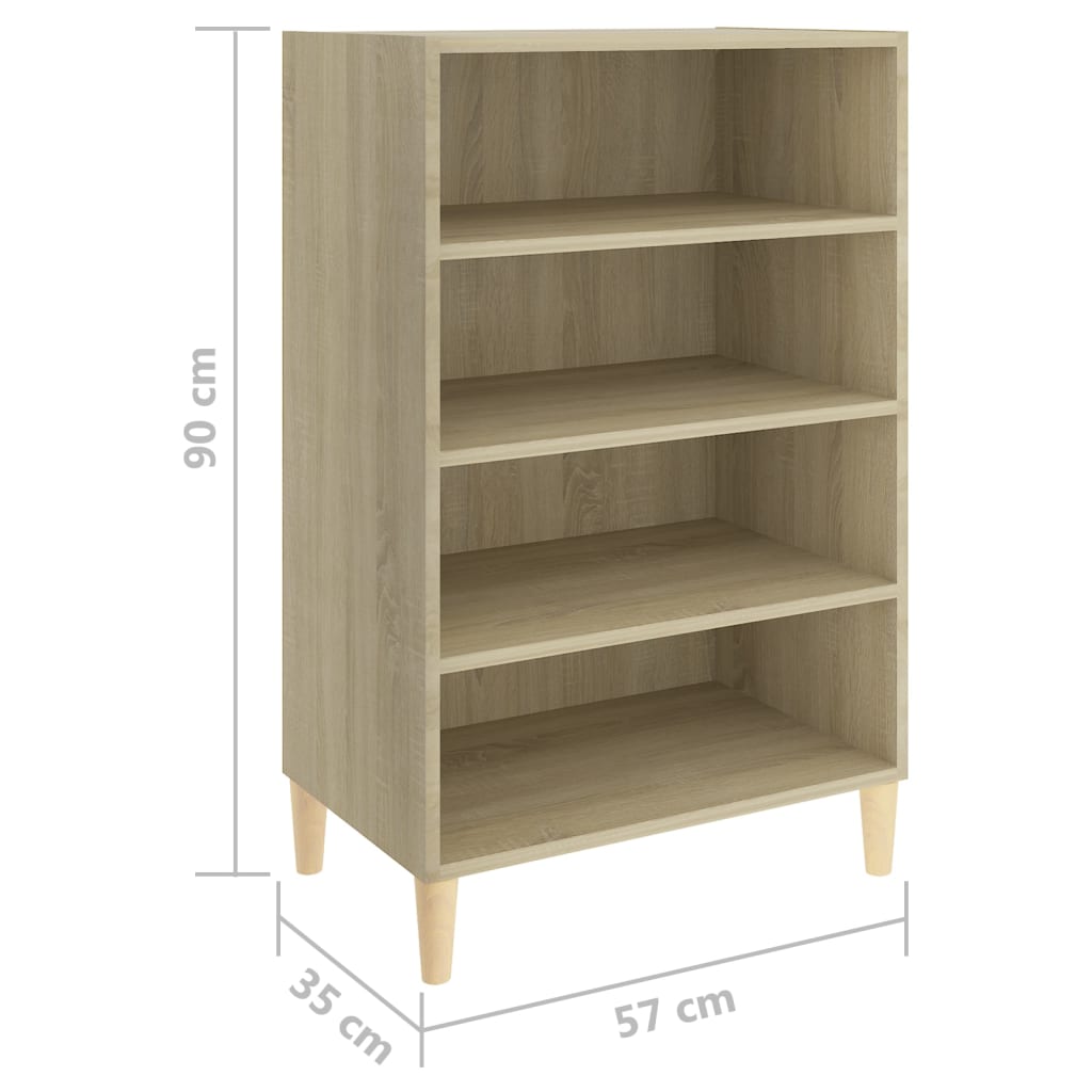 Skjenk sonoma eik 57x35x90 cm konstruert tre