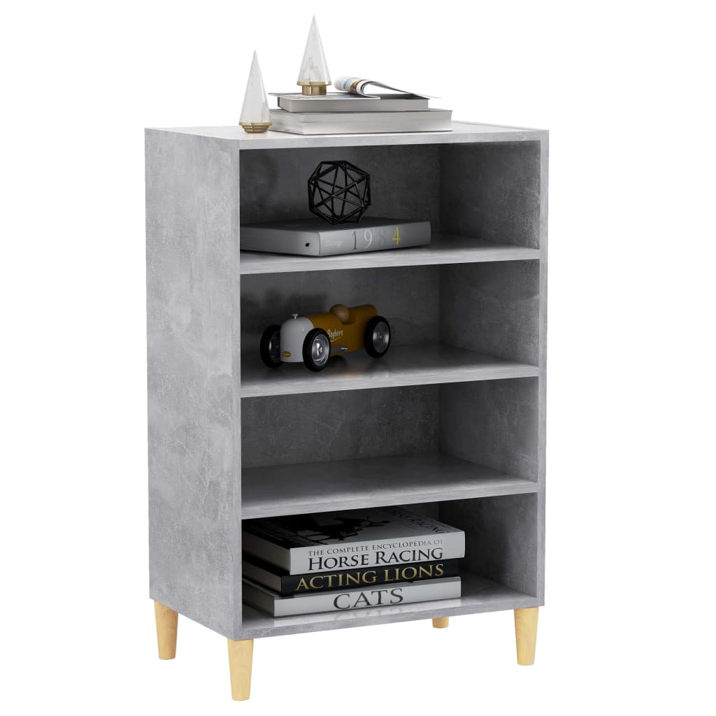 Skjenk betonggrå 57x35x90 cm konstruert tre