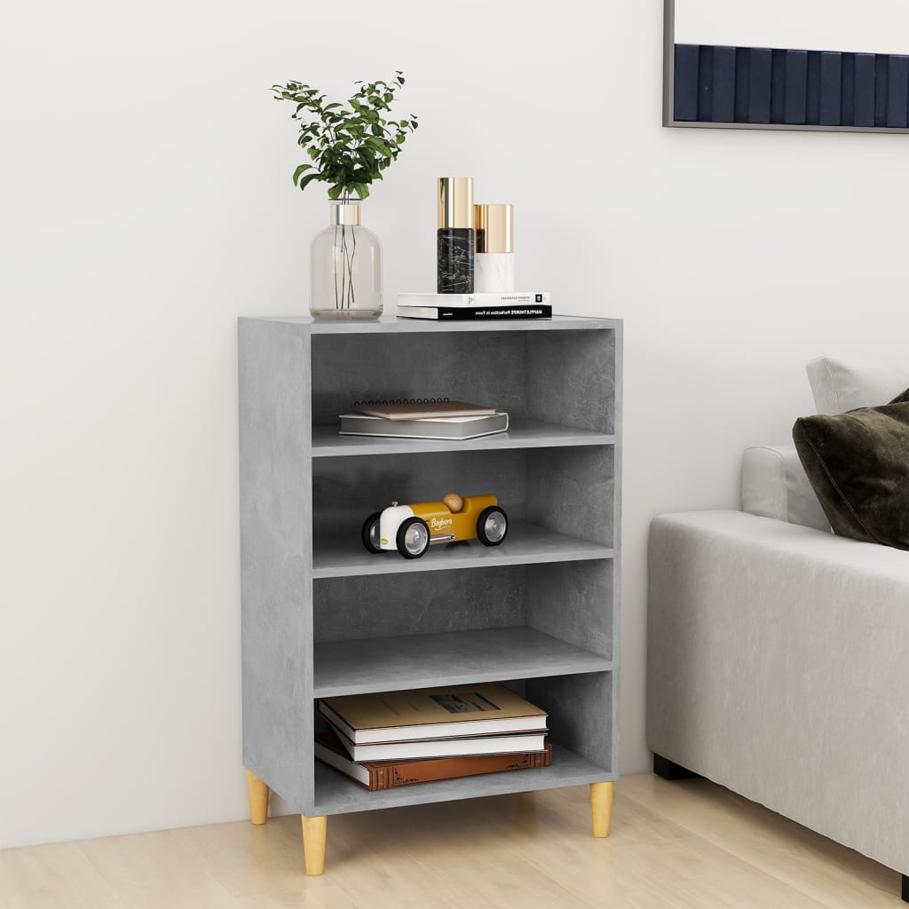 Skjenk betonggrå 57x35x90 cm konstruert tre