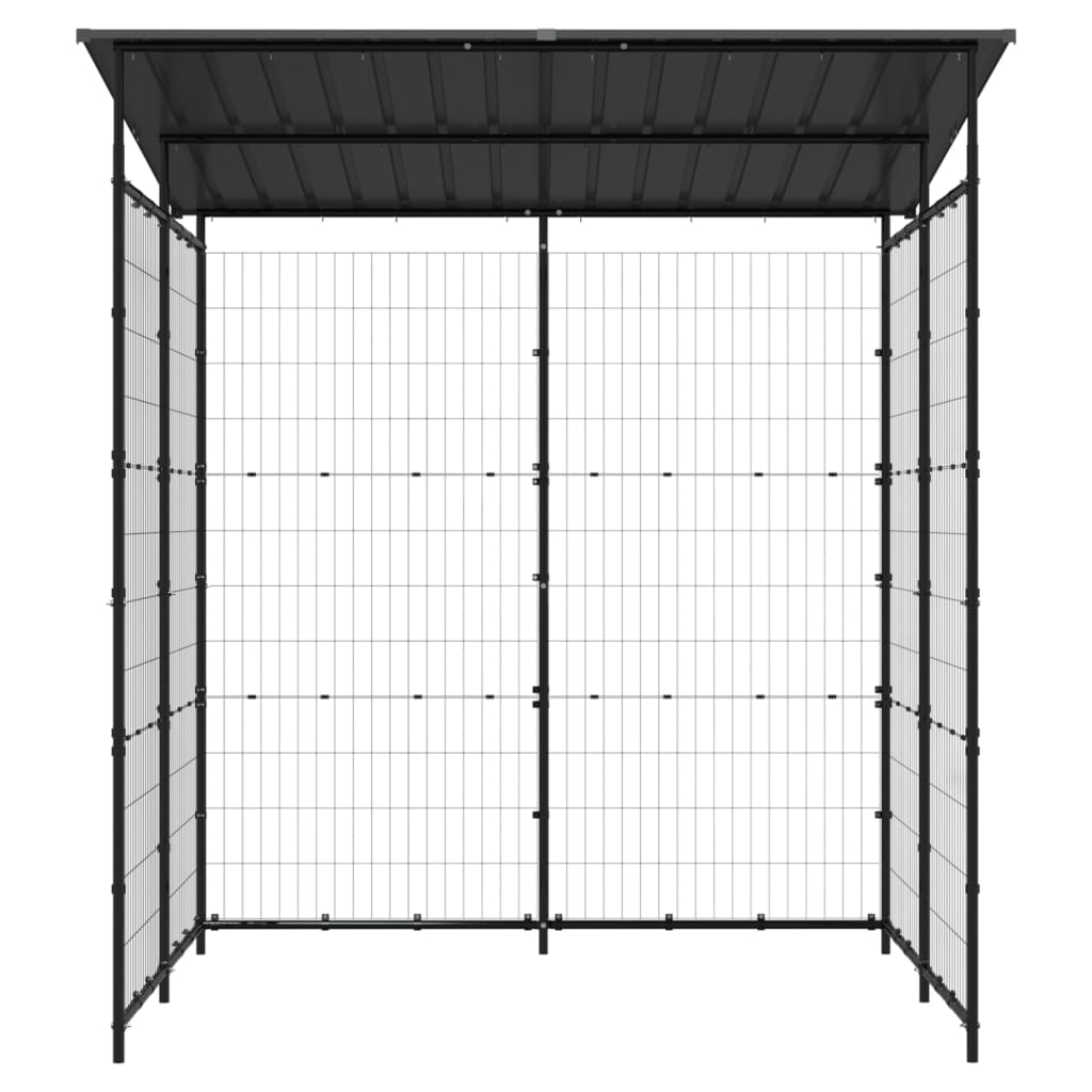 Sykkelskur 190x190x222 cm stål svart vidaXL