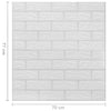3D-tapet murstein selvklebende 40 stk hvit