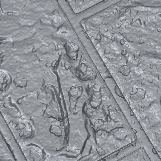 3D-tapet murstein selvklebende 20 stk antrasitt