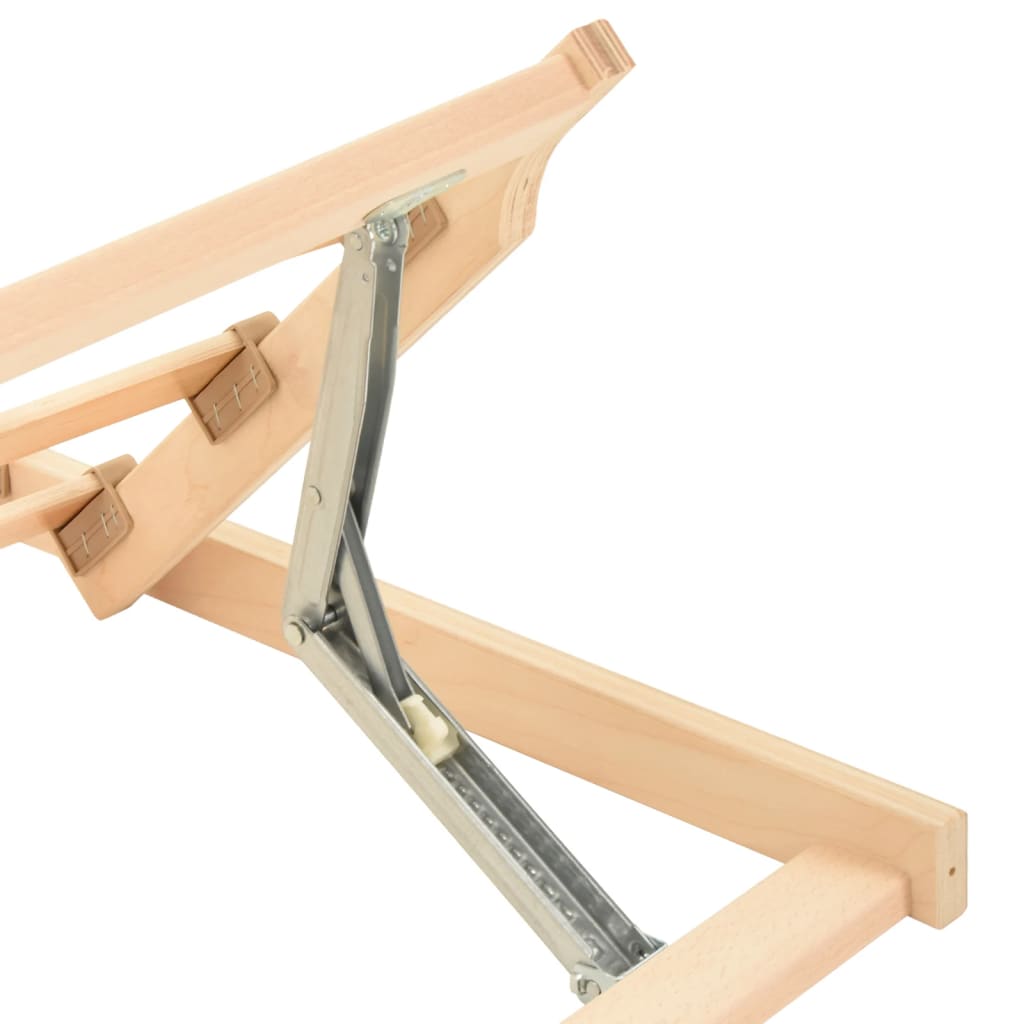 Spilebase med 13 lameller og justerbar hodegavl 70x200 cm