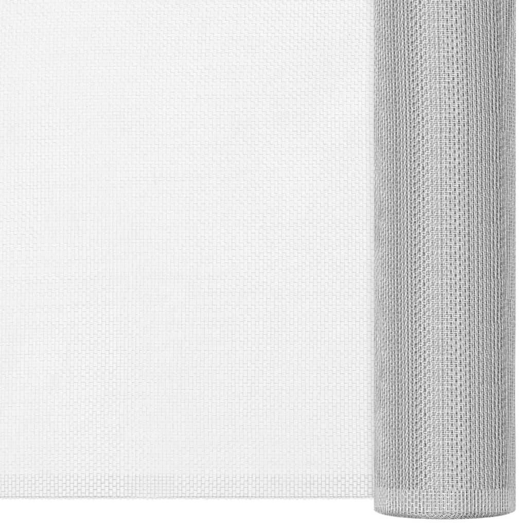 Nettingskjerm aluminium 80x500 cm sølv