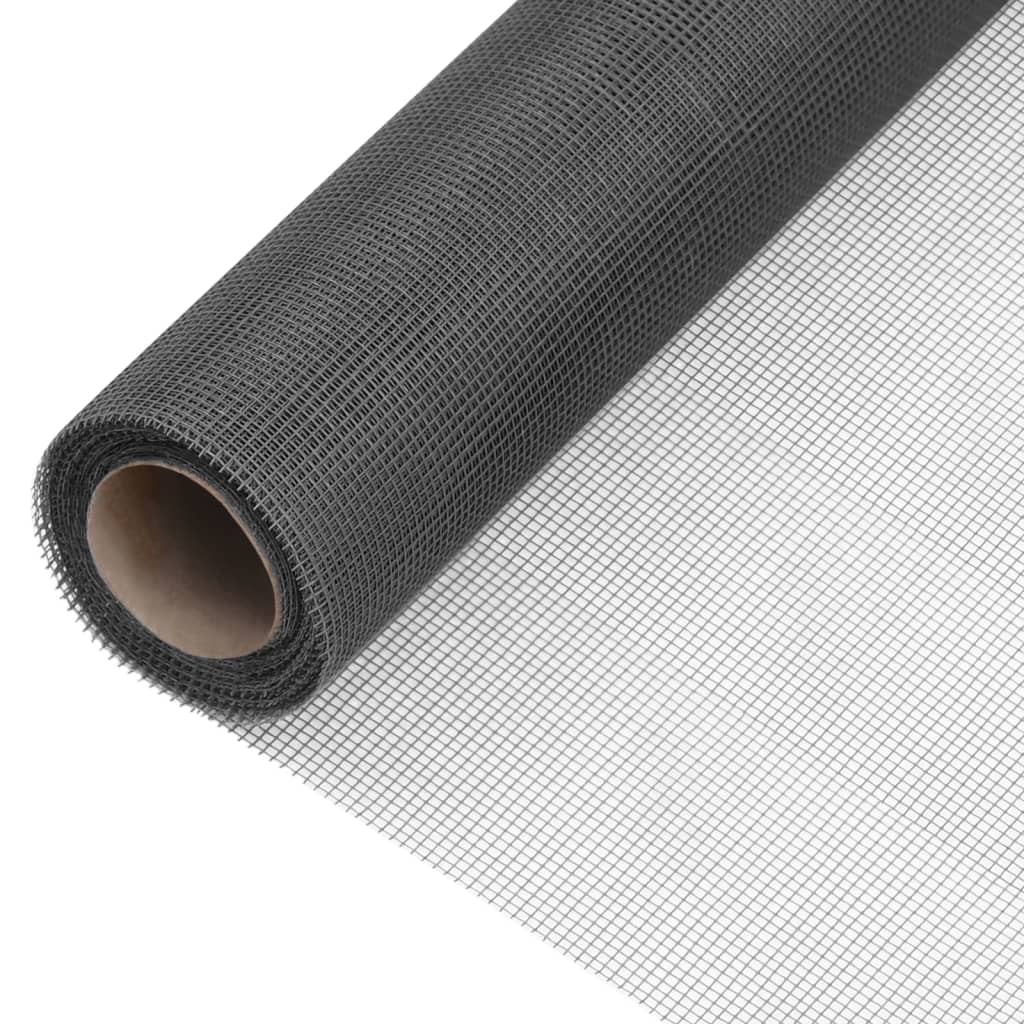 Nettingskjerm glassfiber 80x2000 cm svart