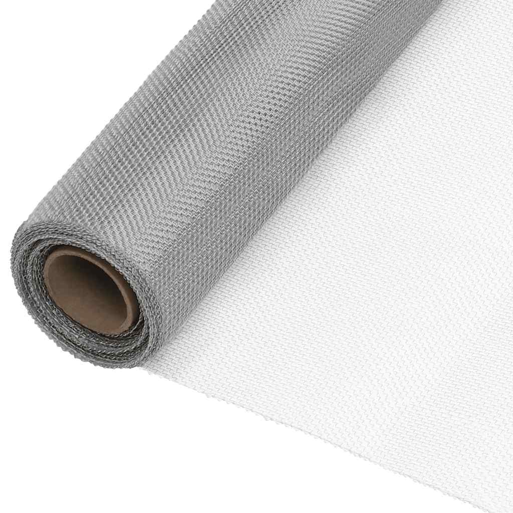 Nettingskjerm rustfritt stål 60x1000 cm sølv