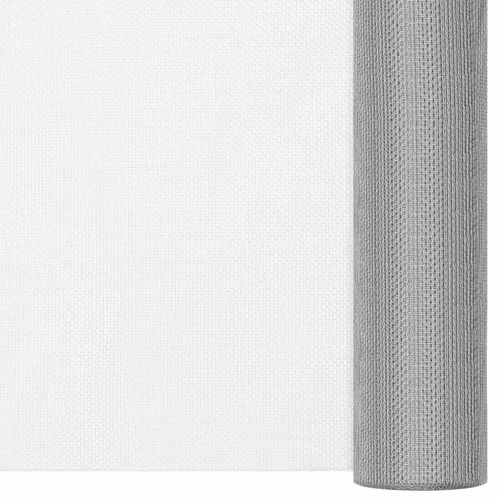 Nettingskjerm rustfritt stål 60x1000 cm sølv